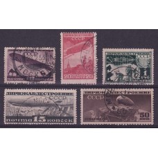 RUSIA 1931 Yv AEREO 22/6 SERIE COMPLETA DE ESTAMPILLAS 38 EUROS